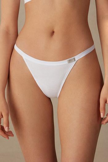 Intimssimi String Thong in Cotton White | USNZX47670