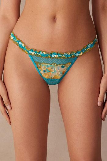 Intimssimi Summer Vibes String Thong Blue | USEGJ69494