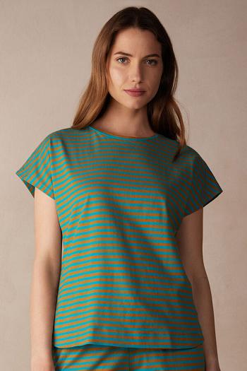 Intimssimi Summer Vibes Striped Top Green | XUSGW76611