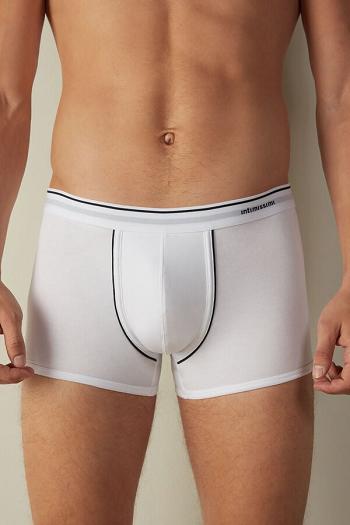 Intimssimi Supima® Cotton Boxers White | USDFL55042