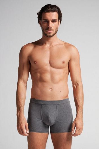 Intimssimi Supima® Cotton Loose Fit Boxers Dark Grey | MUSHR18202