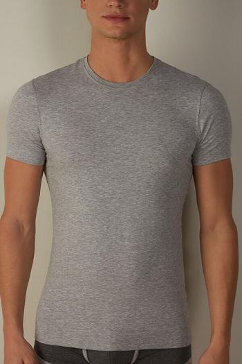 Intimssimi T-shirt in Stretch Supima® Cotton Grey | USDFL17375