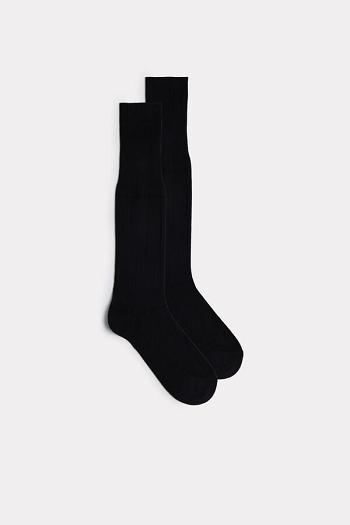 Intimssimi Tall Warm Cotton Socks Black | USNEJ40817