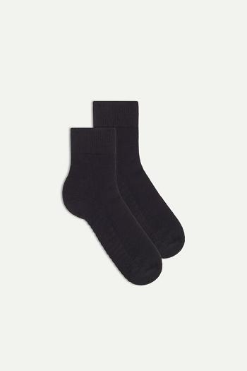 Intimssimi Terrycloth Short Socks Black | MUSFT75749