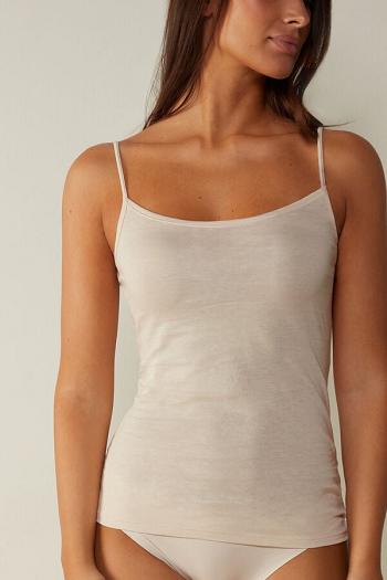 Intimssimi Ultrafresh Supima® Cotton Vest Top Natural | XUSBH63665