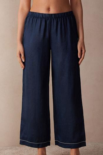 Intimssimi Yacht Night Linen Pants Blue | USICD49758