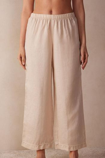 Intimssimi Yacht Night Linen Pants Natural | MUSHR84958