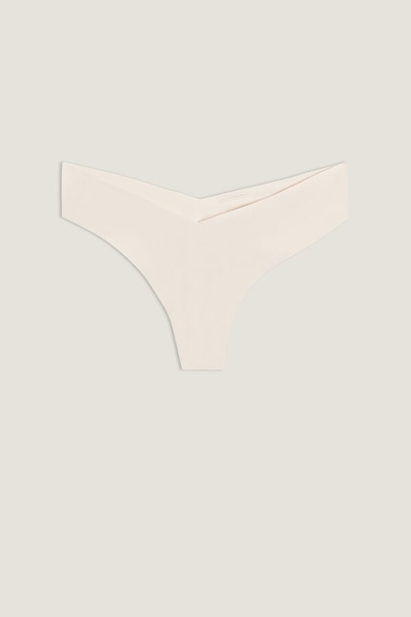 Intimssimi 80s-style Brazilian Panties in Ultralight Microfiber Natural | DUSKV17504