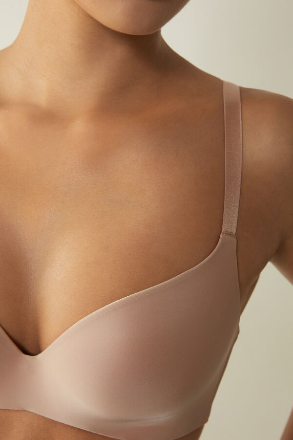 Intimssimi Adele Triangle Bra in Ultralight Microfiber Natural | USICD47016