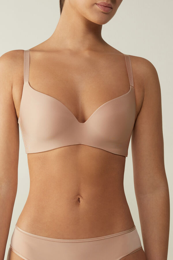 Intimssimi Adele Triangle Bra in Ultralight Microfiber Natural | USICD47016