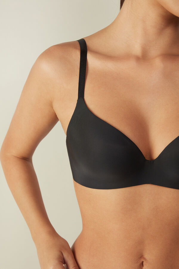 Intimssimi Adele Triangle Bra in Ultralight Microfiber Black | ZUSMJ21456