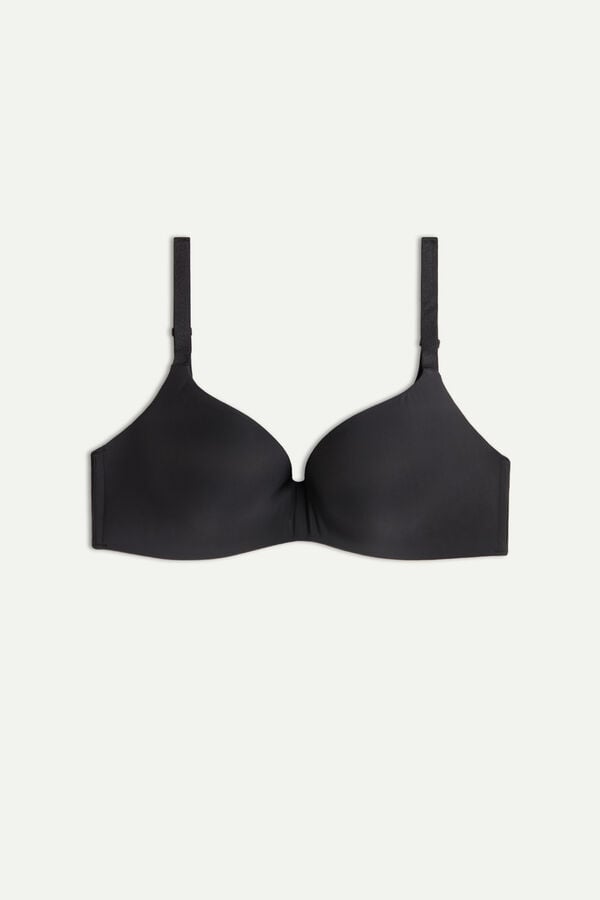 Intimssimi Adele Triangle Bra in Ultralight Microfiber Black | ZUSMJ21456