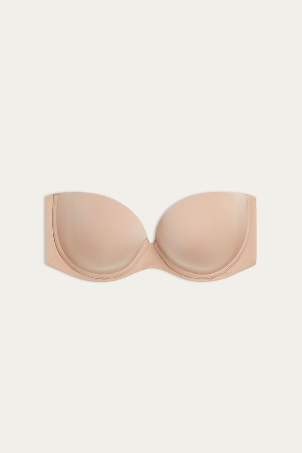 Intimssimi Anna Bandeau Bra in Ultralight Microfiber Natural | USZDE55821