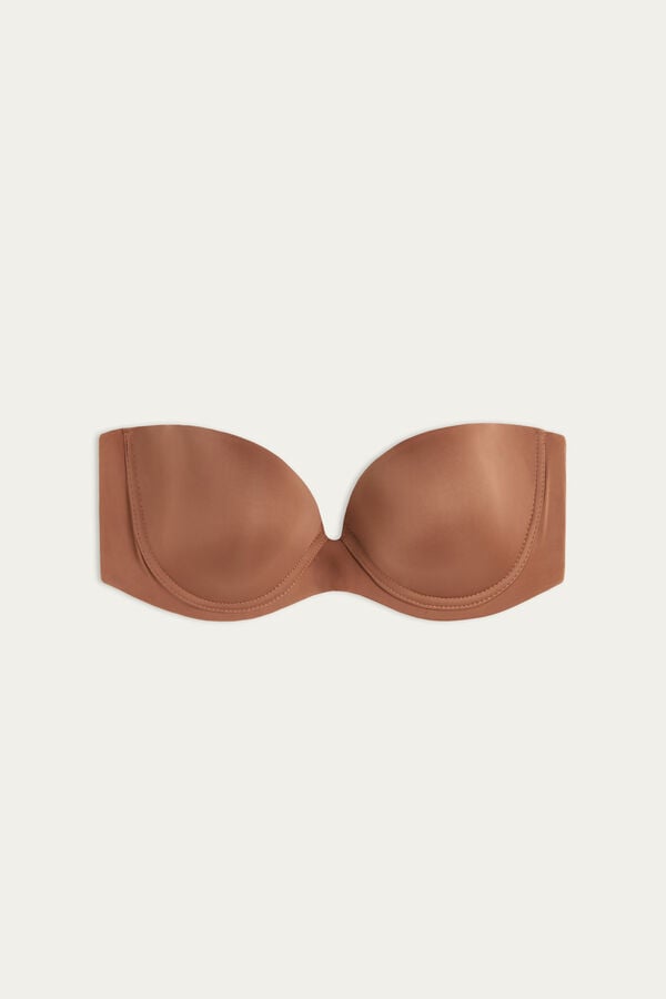 Intimssimi Anna Bandeau Bra in Ultralight Microfiber Natural | UUSTG92269