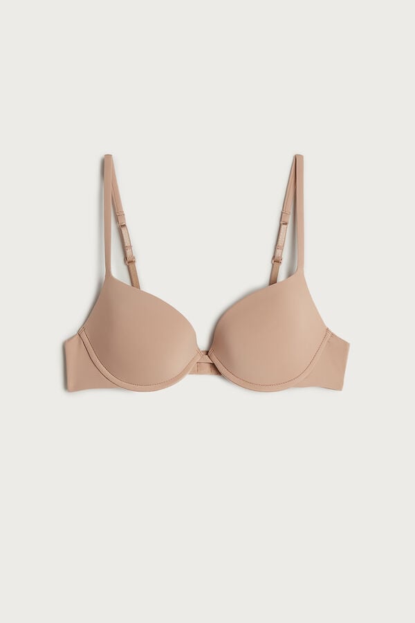 Intimssimi Bellissima Push-up Bra in Microfiber Natural | GUSEC17800