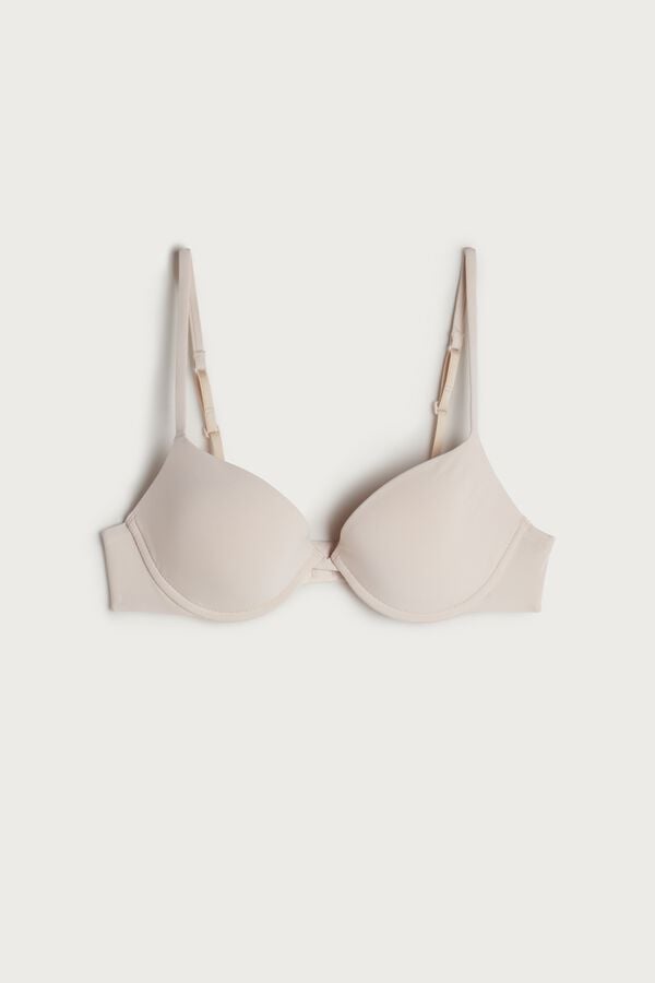 Intimssimi Bellissima Push-up Bra in Microfiber Natural | USJVR78749