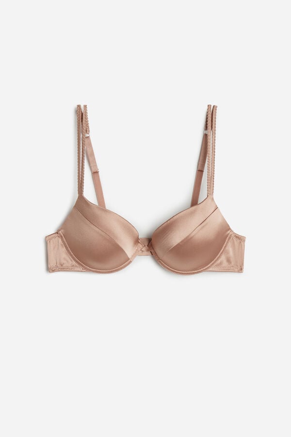 Intimssimi Bellissima Silk Push-Up Bra Natural | FUSHY25135