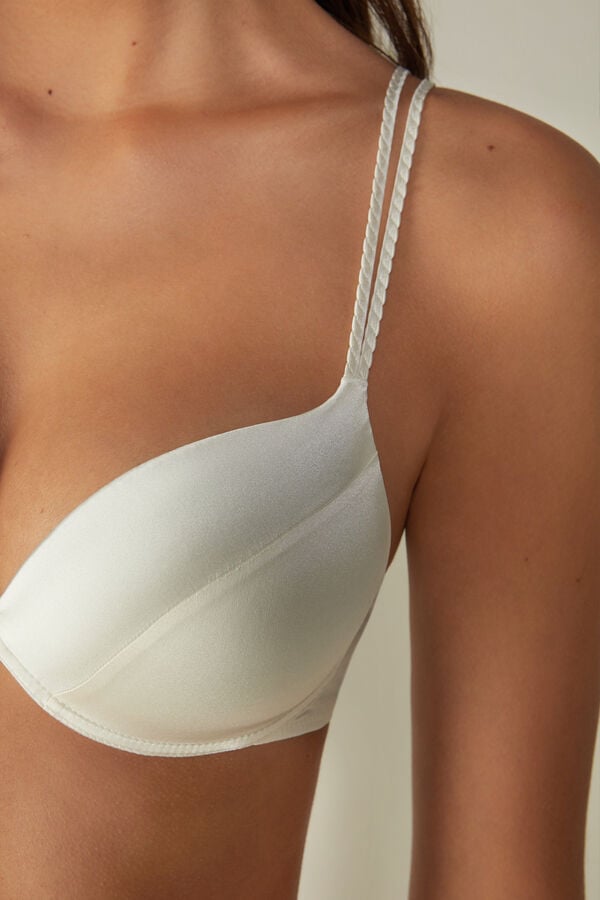 Intimssimi Bellissima Silk Push-Up Bra White | USCVG15680