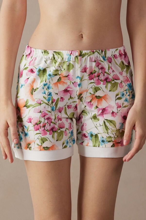 Intimssimi Botanical Lyrics Modal Shorts White | UUSTG84339