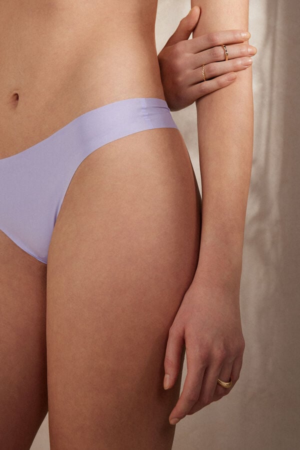 Intimssimi Brazilian Panties in Seamless Ultra Light Microfiber Violet | USICD79016