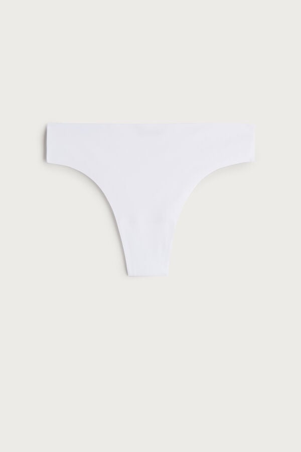 Intimssimi Brazilian Panties in Seamless Ultra Light Microfiber White | XUSGW39596