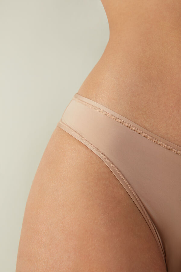 Intimssimi Brazilian Panties in Ultralight Microfiber Natural | USQCS74204