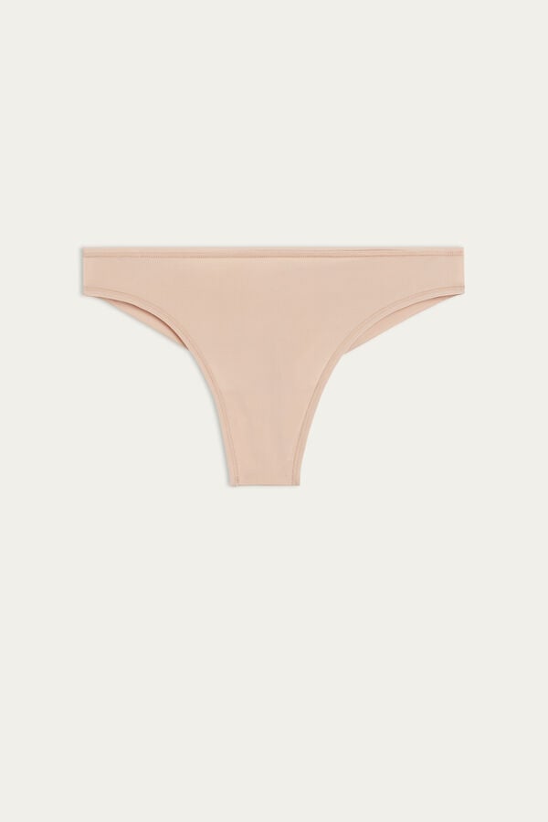 Intimssimi Brazilian Panties in Ultralight Microfiber Natural | USQCS74204