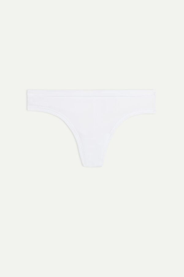 Intimssimi Brazilian Panties in Ultralight Supima® Cotton White | USZPD94853