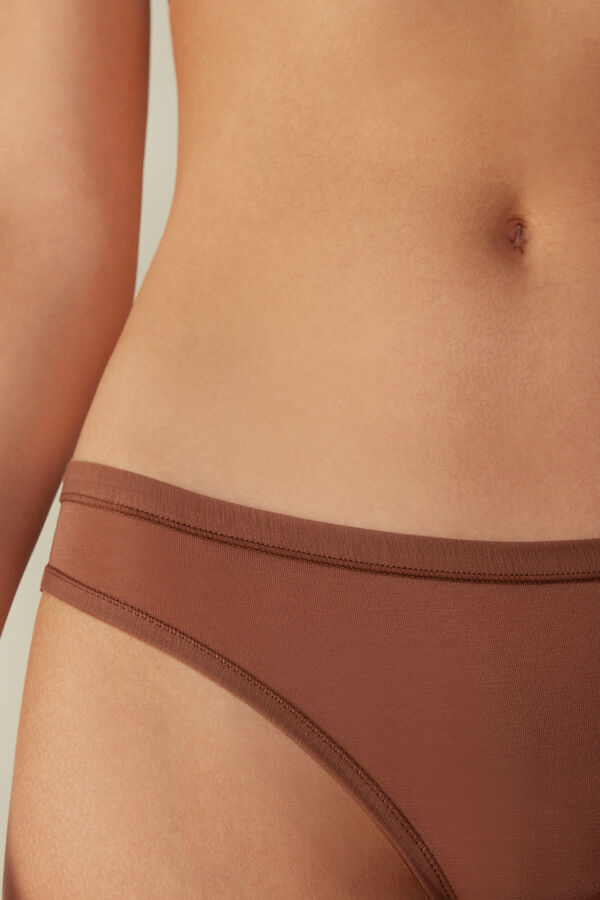 Intimssimi Brazilian Panties in Ultralight Supima® Cotton Natural | ZUSMJ72218