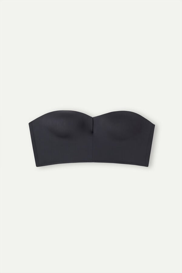 Intimssimi Bustier Bra Top in Ultralight Microfiber Black | BUSSD33569