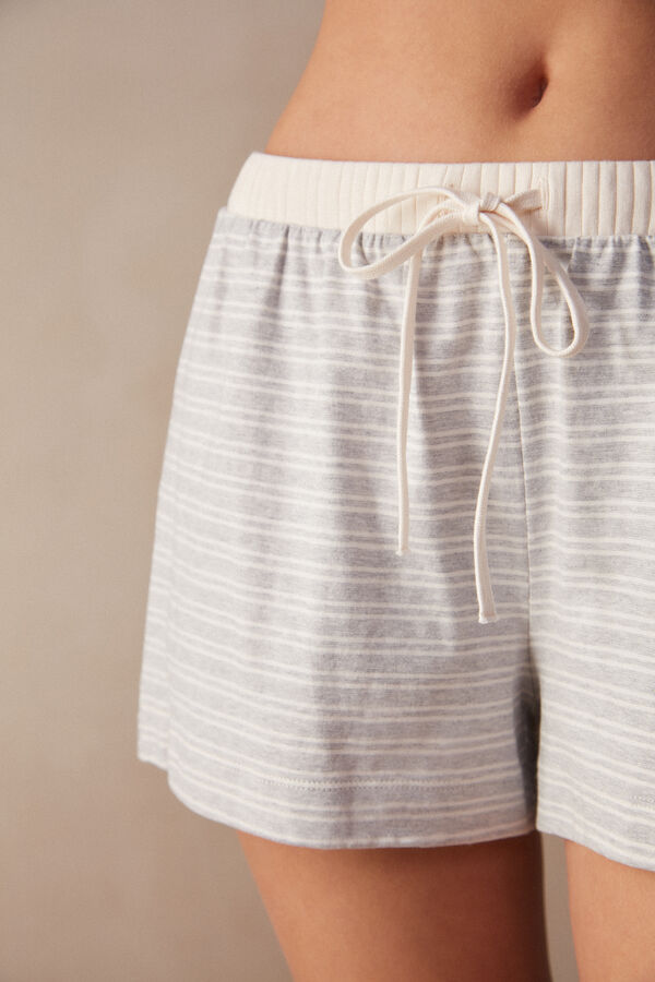 Intimssimi Casual Sunday Shorts White | ZUSNQ57017