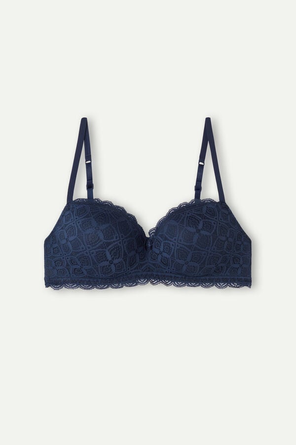 Intimssimi Claudia Balconette Bra in Lace Blue | EUSHC32403