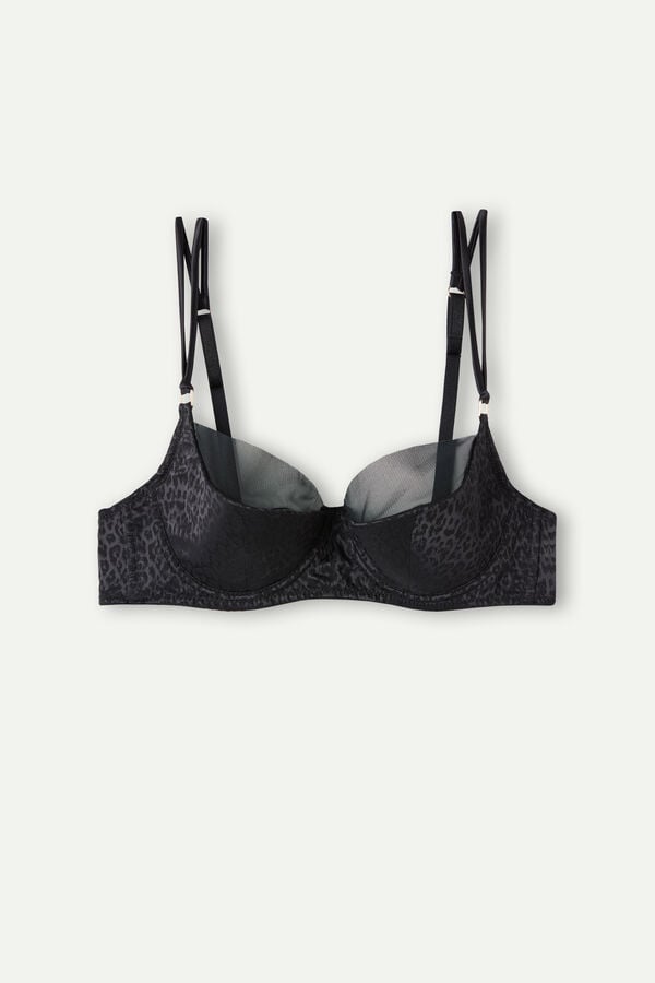 Intimssimi Cool Minimal Demi Bra Black | MUSHR52722