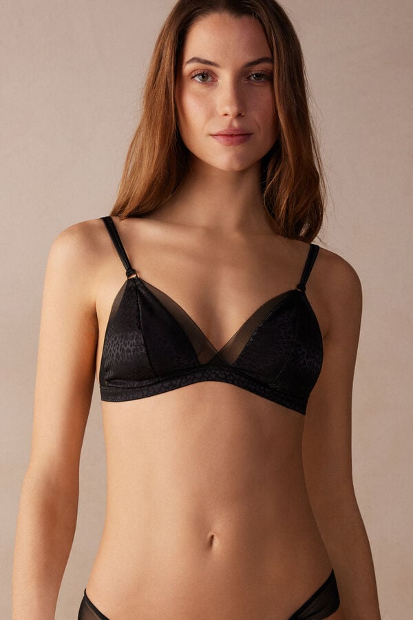 Intimssimi Cool Minimal Emma Triangle Bra Black | AUSDF74600