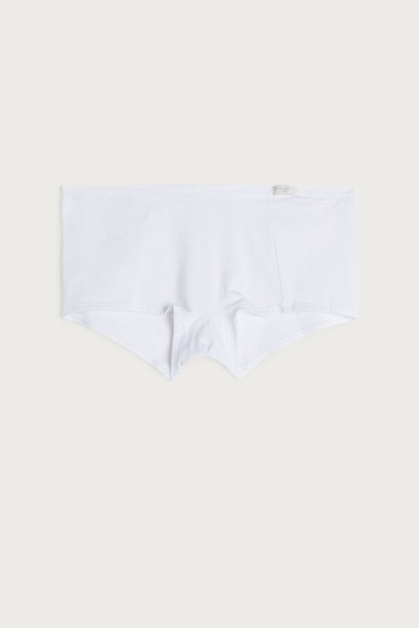 Intimssimi Cotton Boyshorts White | SUSNY10722