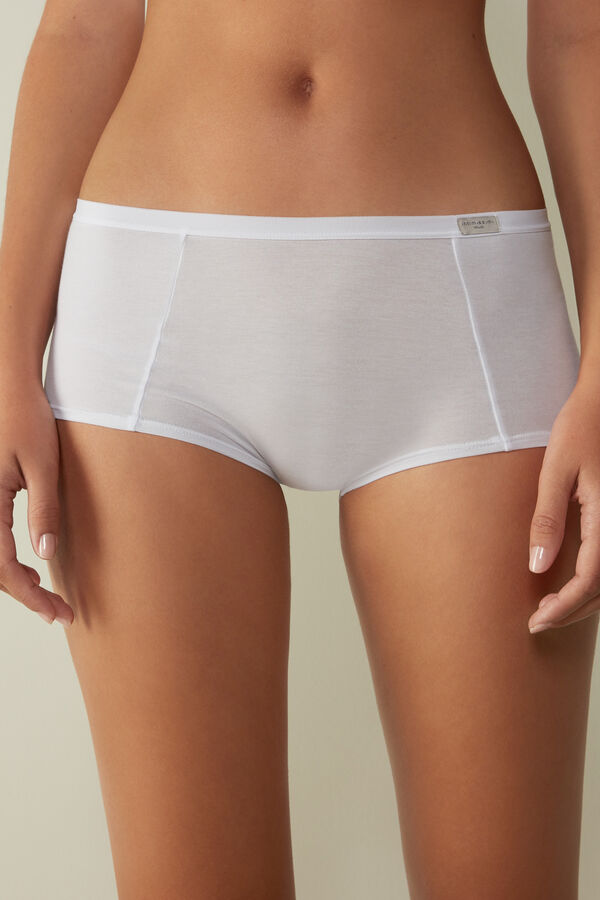 Intimssimi Cotton Boyshorts White | SUSNY10722