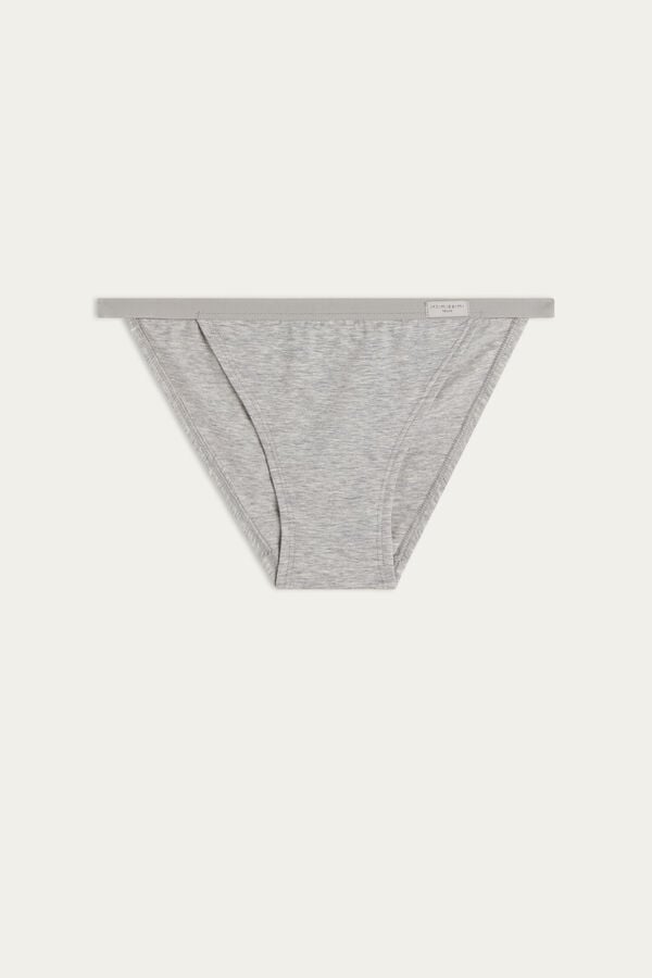 Intimssimi Cotton String Panties Grey | USXBR34432