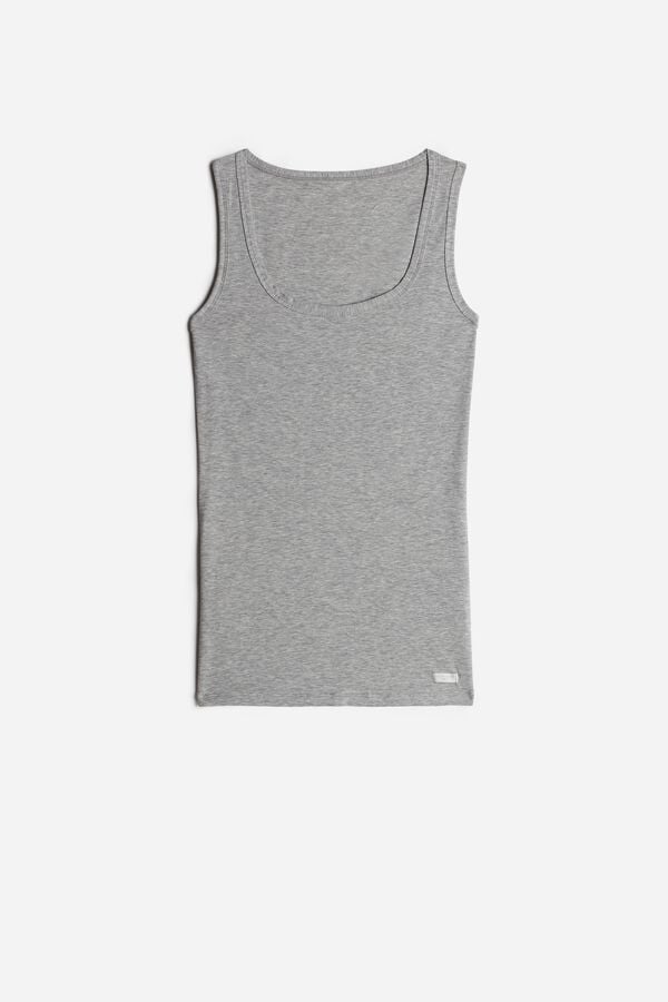 Intimssimi Cotton Tank Top Grey | USXMI34814