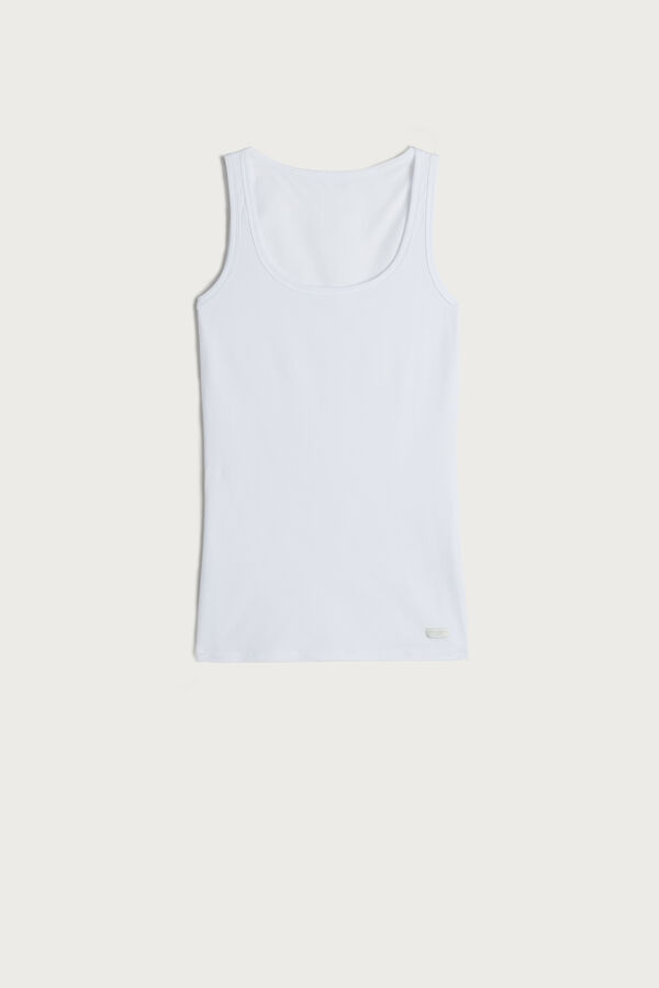 Intimssimi Cotton Tank Top White | USJZR23245