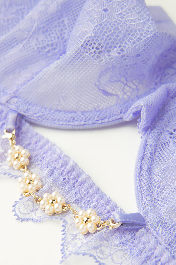 Intimssimi Cover Me in Daisies Daniela Balconette Bra Violet | GUSEC18817