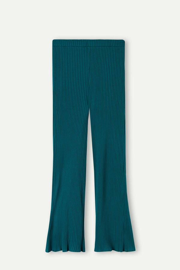 Intimssimi Cozy Mountains Ribbed Pants Green | EUSVG24010