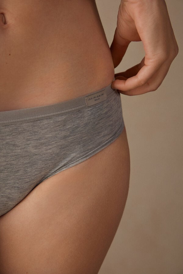 Intimssimi Cozy Panties in Cotton Grey | EUSHC60508