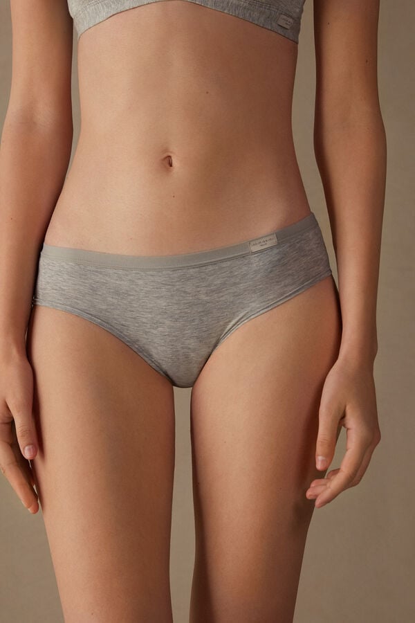 Intimssimi Cozy Panties in Cotton Grey | EUSHC60508