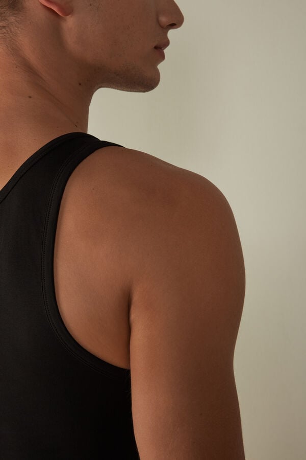 Intimssimi Crew Neck Tank Top Black | EUSVG90160