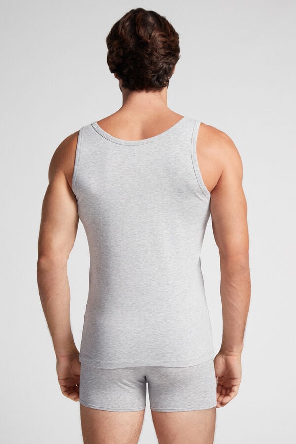 Intimssimi Crew Neck Tank Top Grey | LUSTR78364