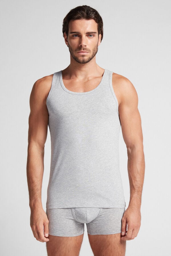 Intimssimi Crew Neck Tank Top Grey | LUSTR78364