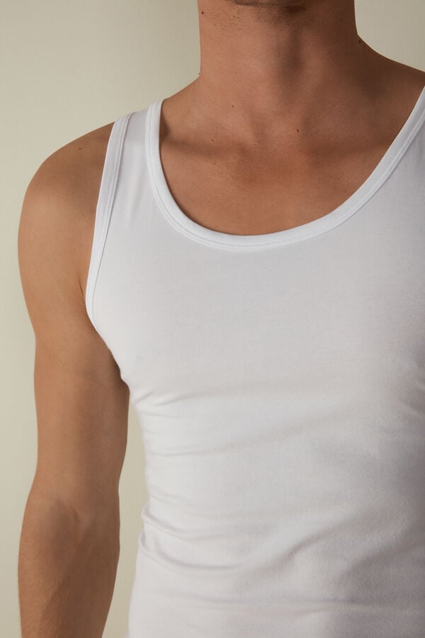 Intimssimi Crew Neck Tank Top White | QUSWA68080