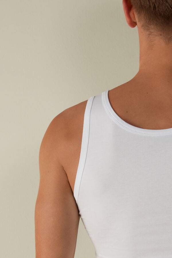 Intimssimi Crew Neck Tank Top White | QUSWA68080