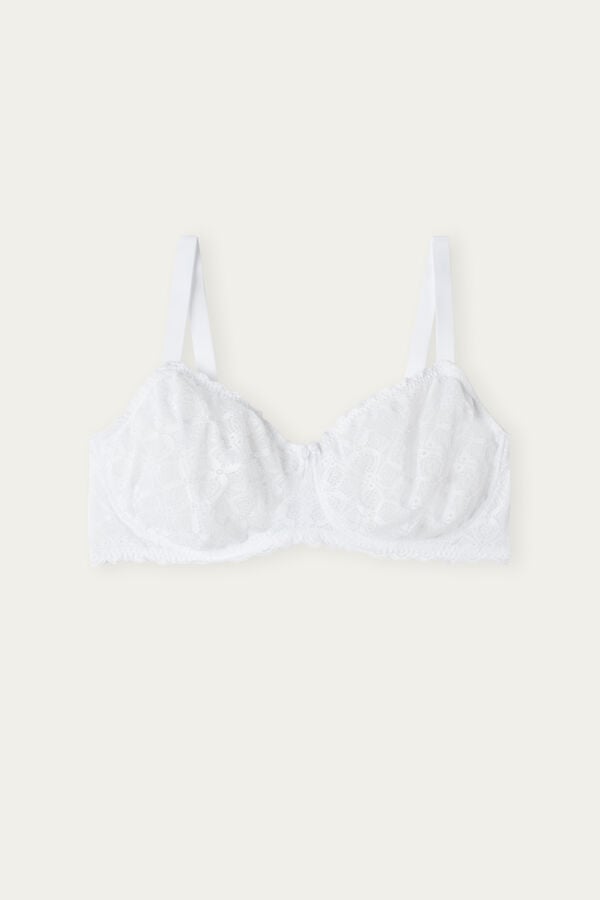 Intimssimi Daniela Balconette Bra in Lace White | USQAV69685