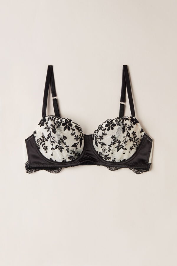 Intimssimi Delicate Love Daniela Balconette Bra Black | USCIF29097